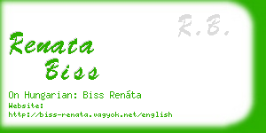 renata biss business card